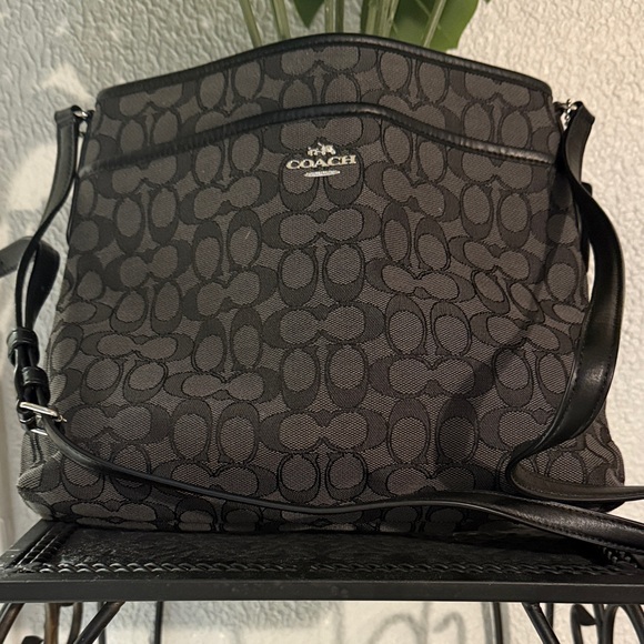 Coach Charcoal Signature Crossbody Bag - Picture 3 of 9